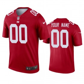 Tröjor New York Giants Custom Röd Inverted Legend - Män